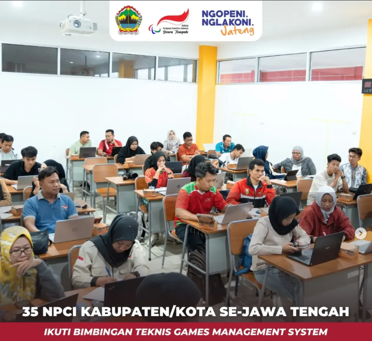 Bimbingan Teknis (Bimtek) Games Management System (GMS) untuk menyambut PEPARPROV V Jawa Tengah Tahun 2026 Kota Semarang